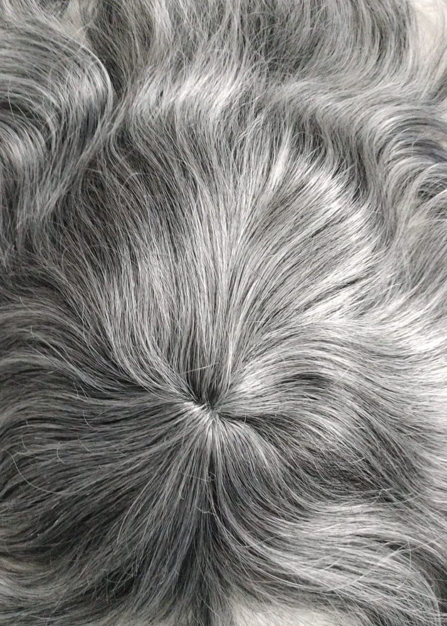 Salt And Pepper Hair Patch For Men