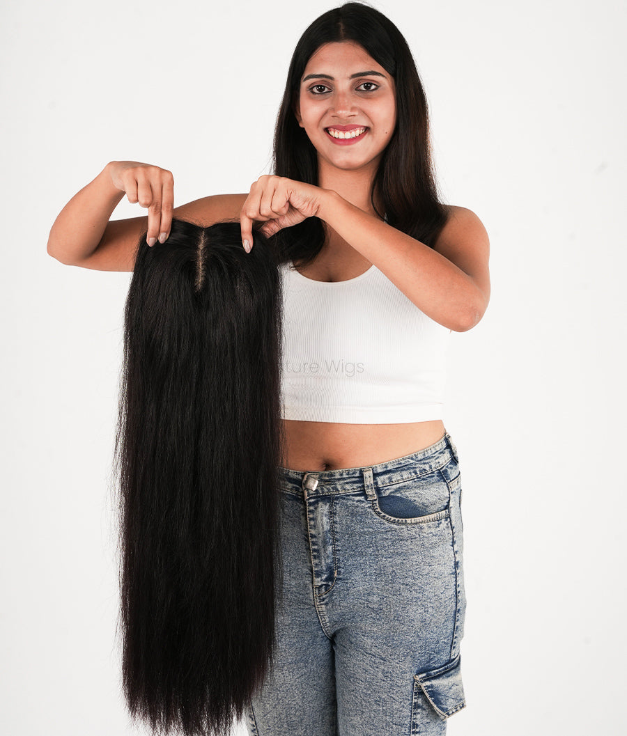 Chemo Wig - Fixed Middle Partition Hair Wig