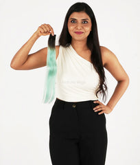 Navy Blue Colored Hair Streaks | Clip in Hair Streaks