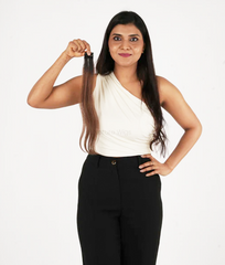 Medium Brown Colored Hair Streaks | Clip in Hair Streaks