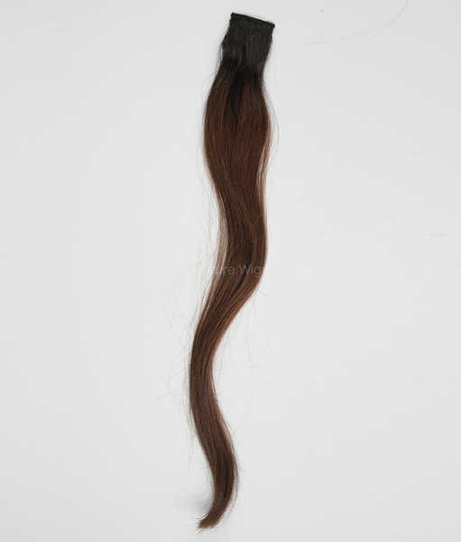 Burgundy Colored Hair Streaks | Clip in Hair Streaks