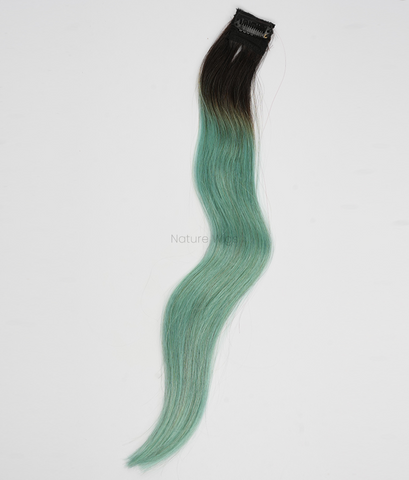 Navy Blue Colored Hair Streaks | Clip in Hair Streaks