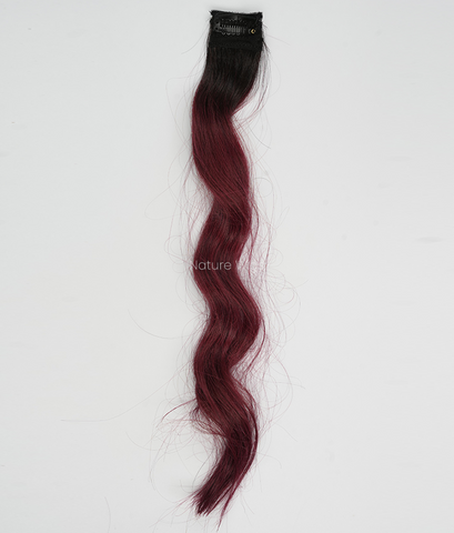 Red Colored Hair Streaks | Clip in Hair Streaks