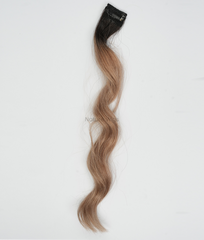 Medium Brown Colored Hair Streaks | Clip in Hair Streaks