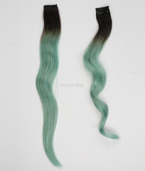 Navy Blue Colored Hair Streaks | Clip in Hair Streaks