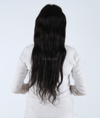 Full Head Natural Hair Wig For Women - Long Length