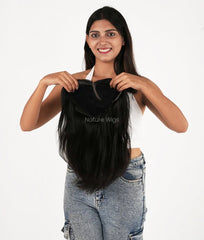 Full Head Fixed Middle Partition Wig For Women | 100% Human Hair Wig