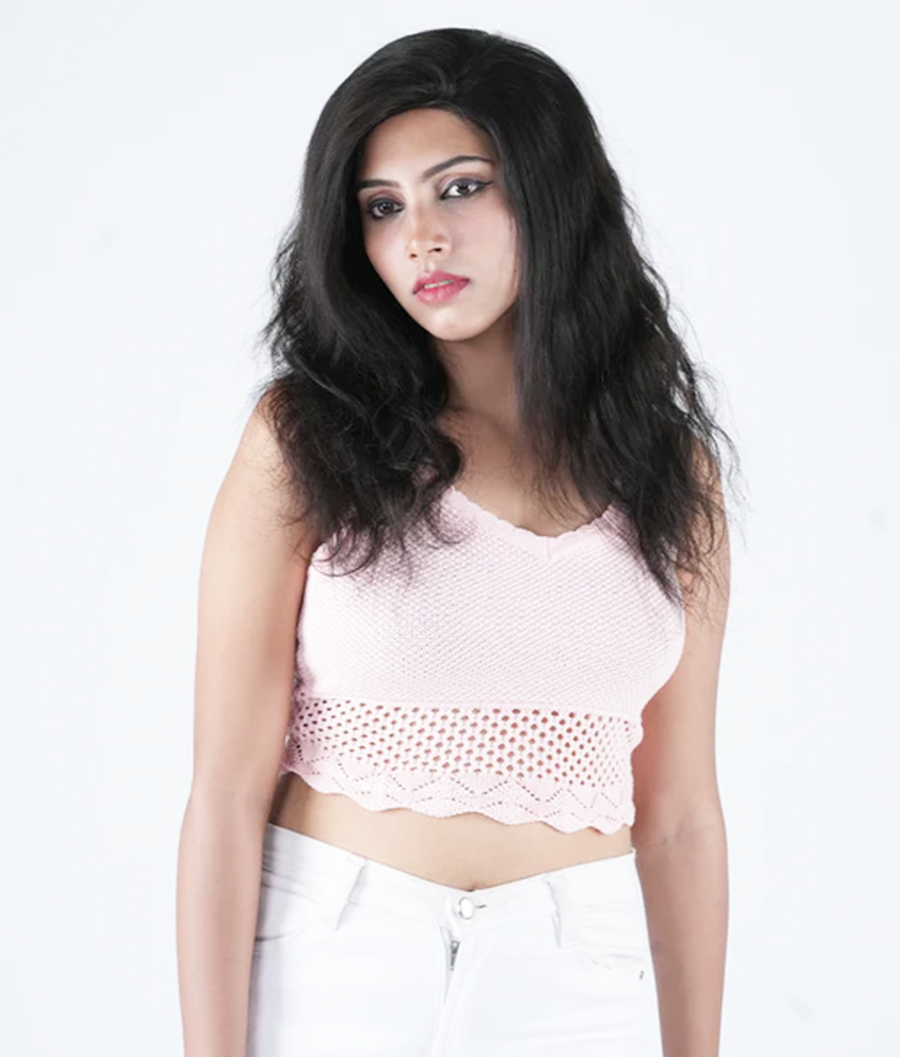 Full Head Natural Hair Wig For Women -  Short Length