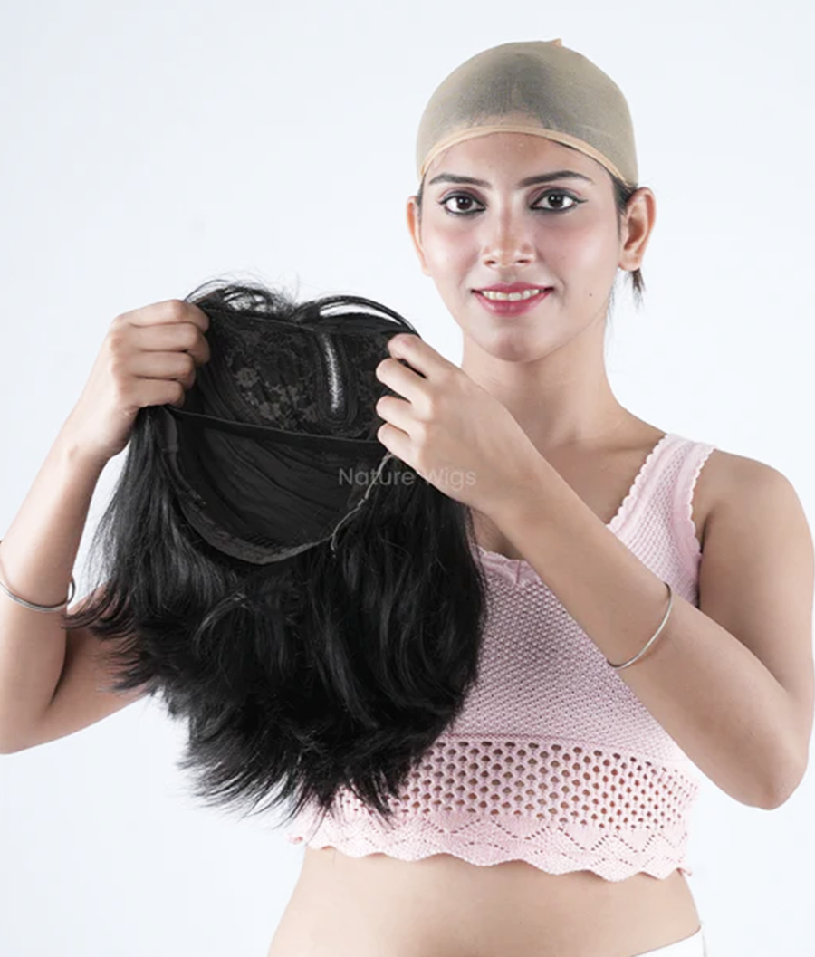 Full Head Natural Hair Wig For Women -  Short Length