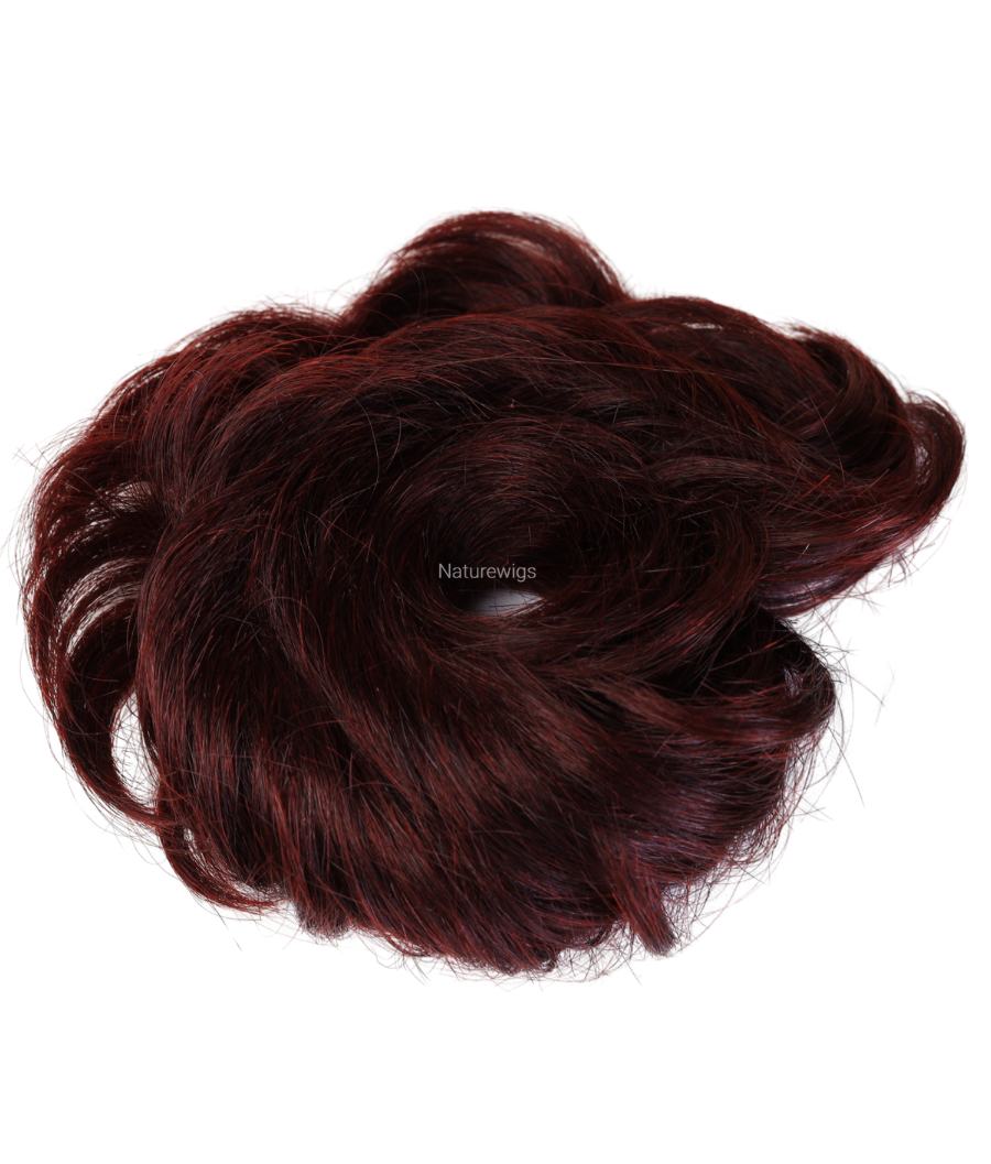 Messy Bun Scrunchies Burgundy For Style Look