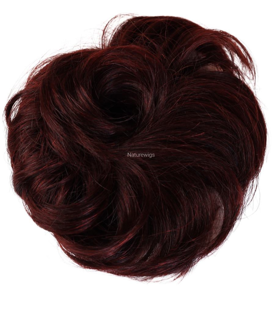 Messy Bun Scrunchies Burgundy For Style Look