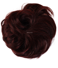 Messy Bun Scrunchies Burgundy For Style Look