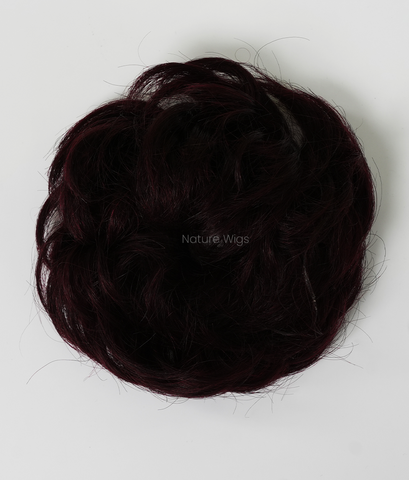 Messy Bun Scrunchies Burgundy For Style Look