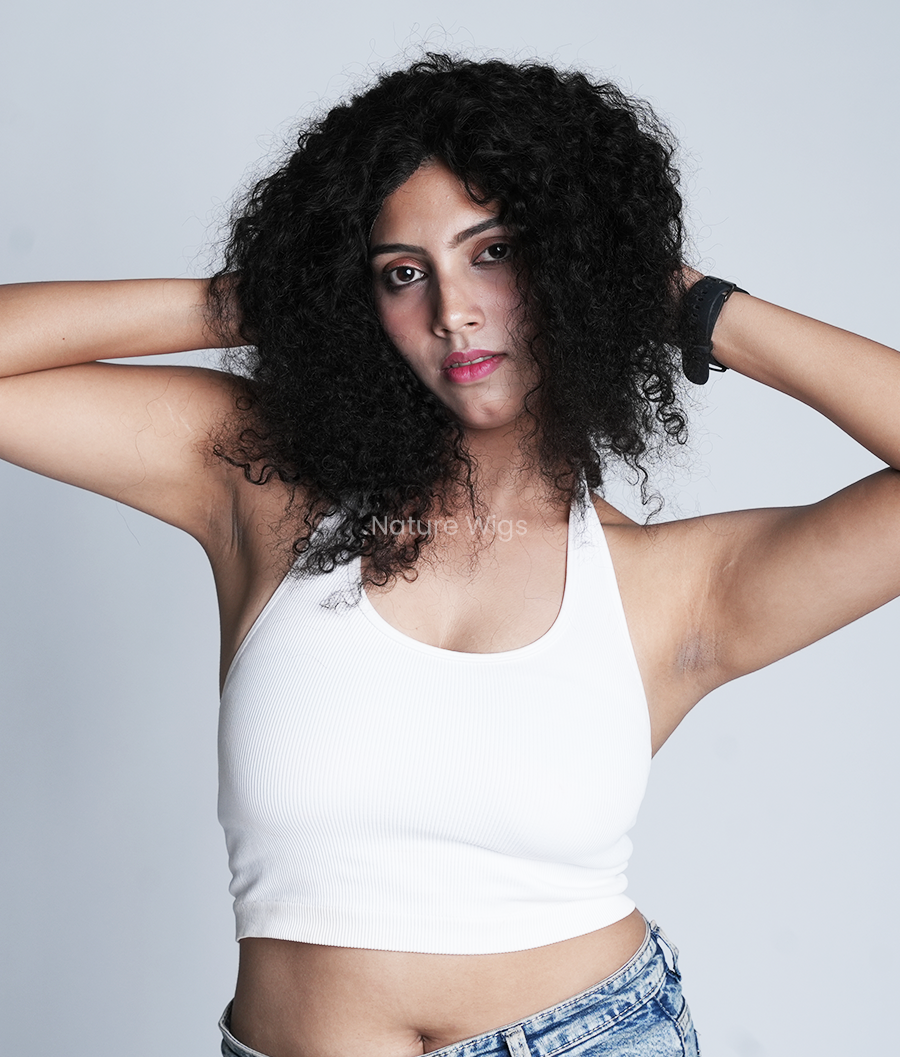 Curly Full Head Wig For Women