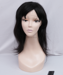 Full Head Natural Hair Wig For Women - Fringe Cut