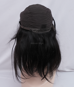 Full Head Natural Hair Wig For Women - Fringe Cut